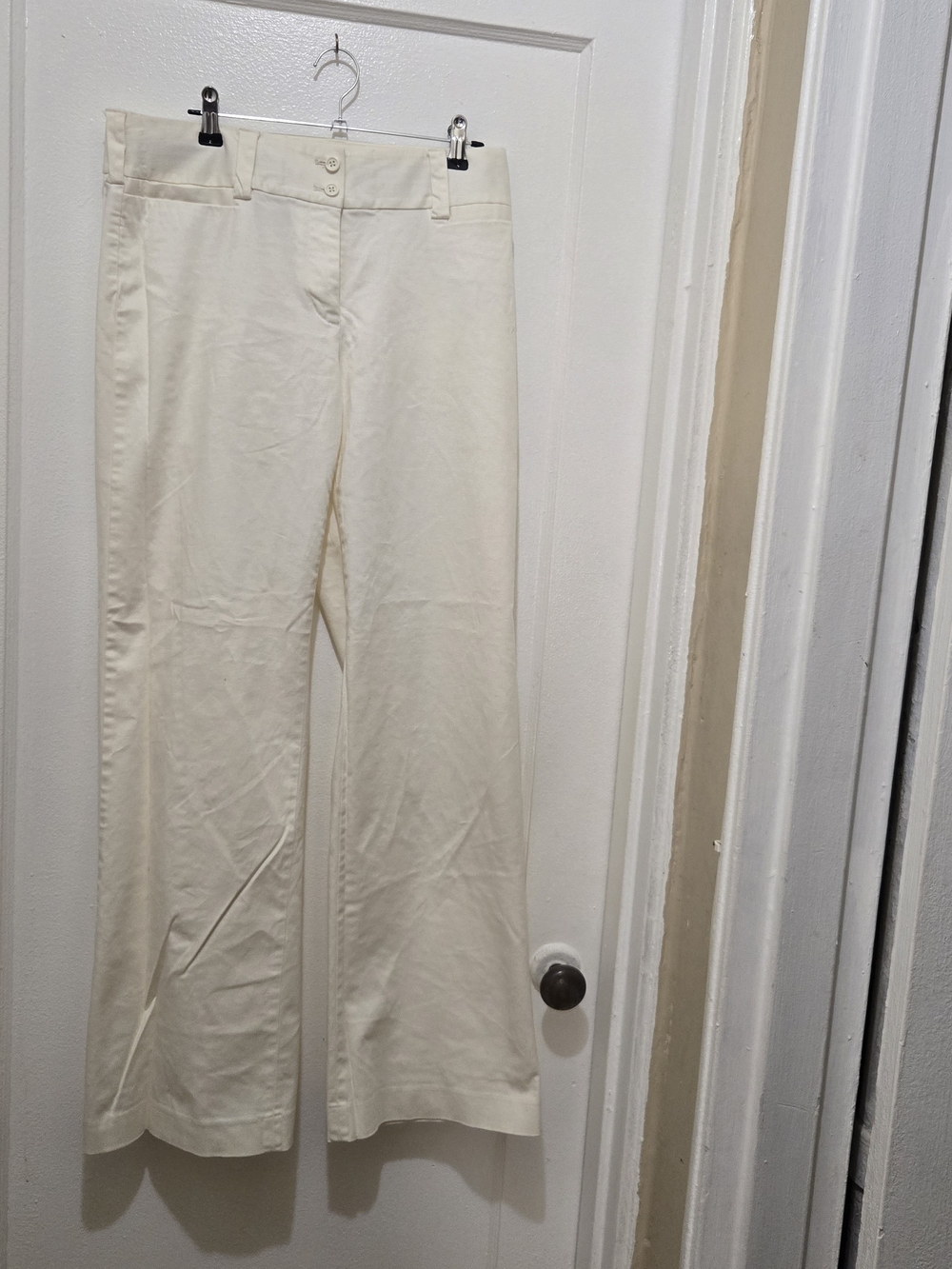 Express Cream Wide-Leg Jeans